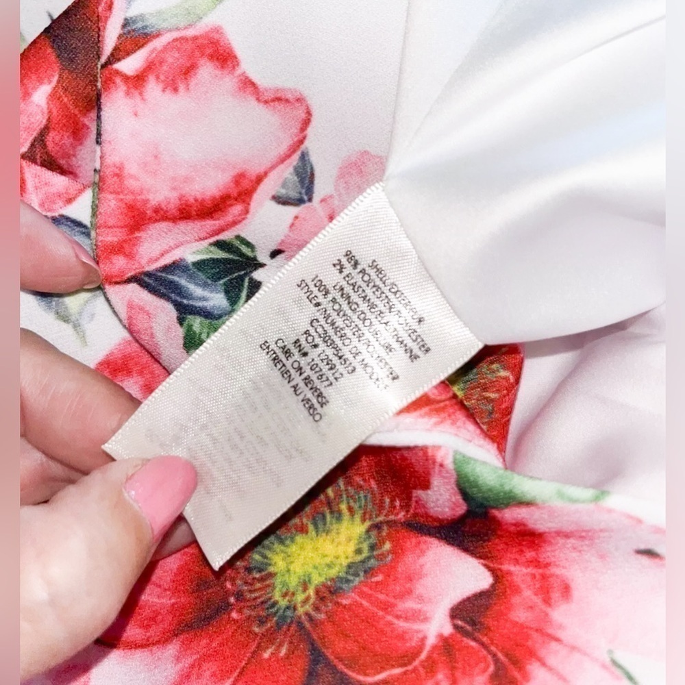 NWT ALICE + OLIVIA Latoya Tea Floral Crepe Tailored Mini Blazer Dress - Picture 12 of 16